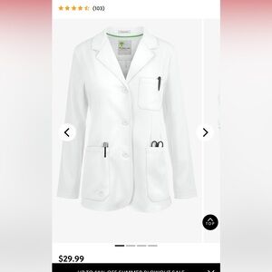 Healing hands lab coat